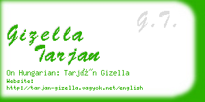 gizella tarjan business card